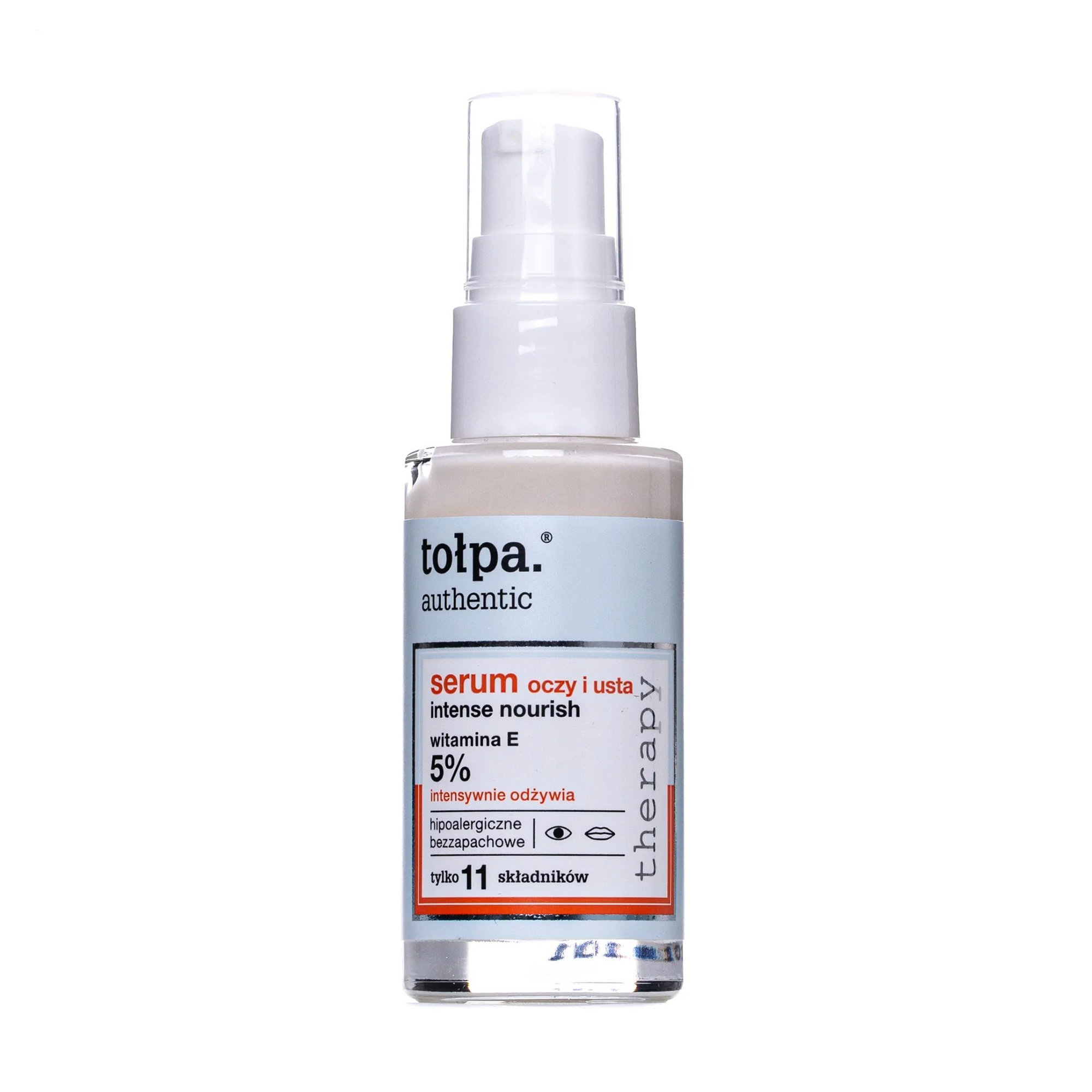Інтенсивно живильна сироватка для шкіри навколо очей та губ Tolpa Authentic Intense Nourish Therapy Serum, 30 мл
